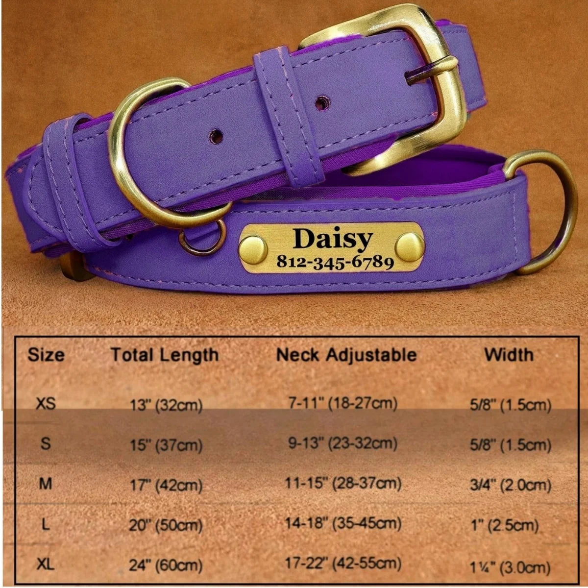 Customizable Collar made of Leather